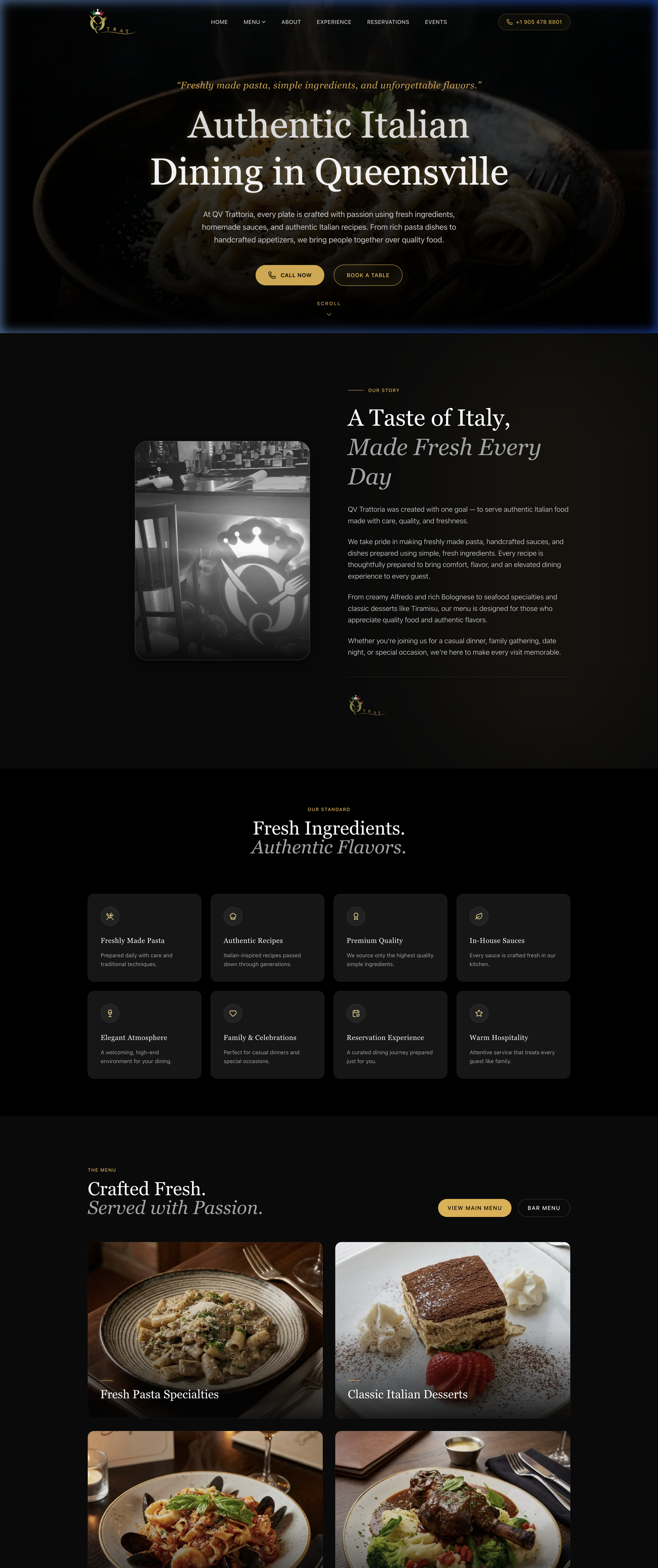Qv Trattoria live screenshot preview